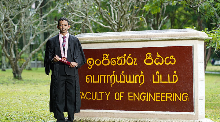 Graduated from Faculty of Engineering, University of Peradeniya