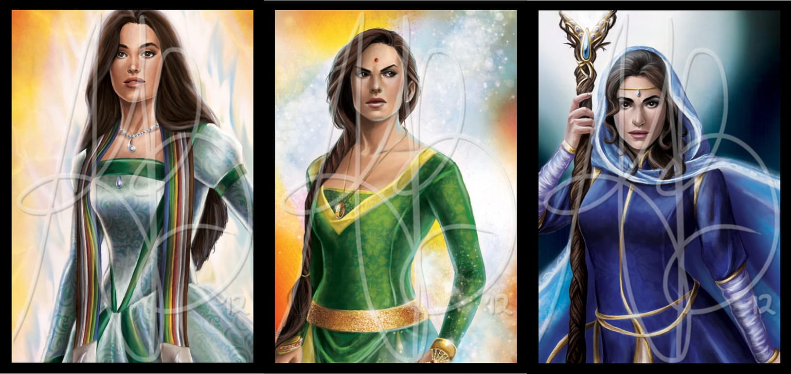 Egwene al'Vere, Nynaeve al'Meara, and Moiraine
  Damodred