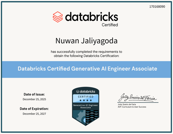 Databricks Certified Generative AI Engineer Associate