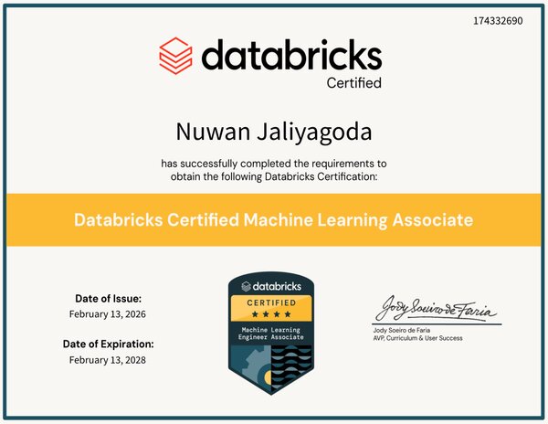 Databricks Certified Machine Learning Associate