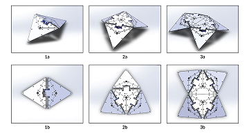 Origami based Shape-Changing Robots